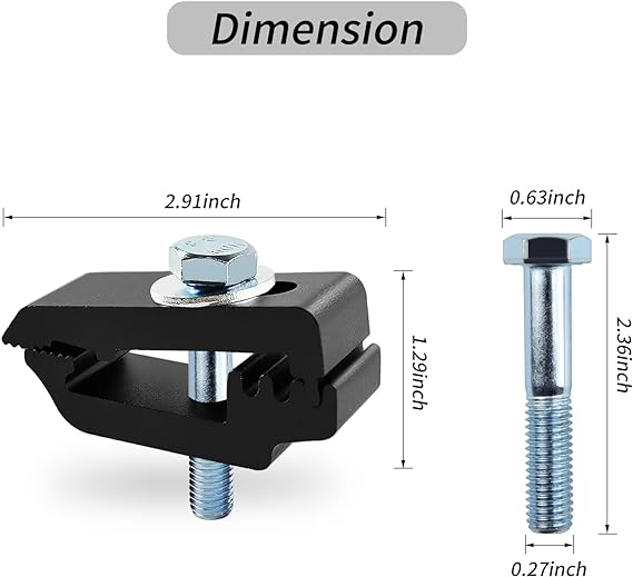 Bed Rack Adaptor Mounting Clamps - To Install bed Rack Adaptor Kit in Truck Box Without Bed Rails